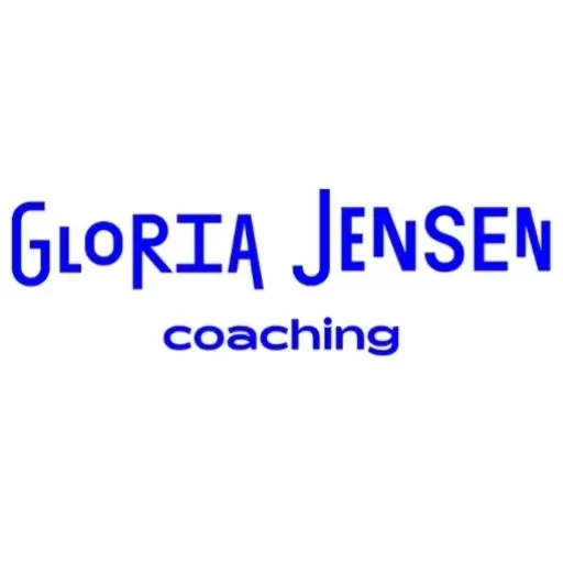 Logo bleu électrique de Gloria Jensen Coaching